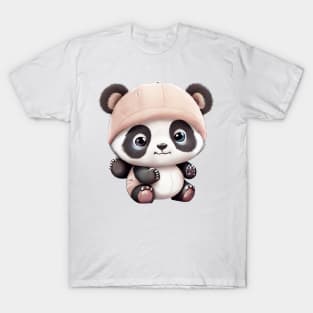 Cute Cartoon Kawaii Panda T-Shirt